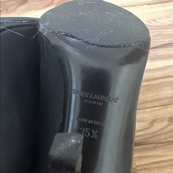 Saint Laurent Black High Heel Pumps - Picture 4 of 5